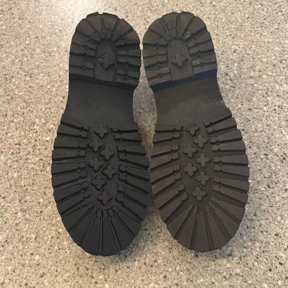 STEVE MADDEN Landon Black Lug Sole Ballet Platform Mary Jane